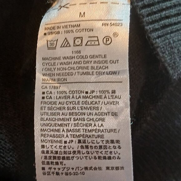 Banana Republic Womens Fishnet Sweater Size M Edgy Biker Gothic Artsy Black - Picture 5 of 6